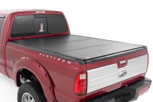 Ford F-250 Super Duty Hard Tri-Fold Flip Up Bed Cover - Rough Country - Rough Country - '99-'16 Ford F-250 Super Duty Hard Tri-Fold Flip Up Bed Cover - Rough Country - Rough Country - '99-'16